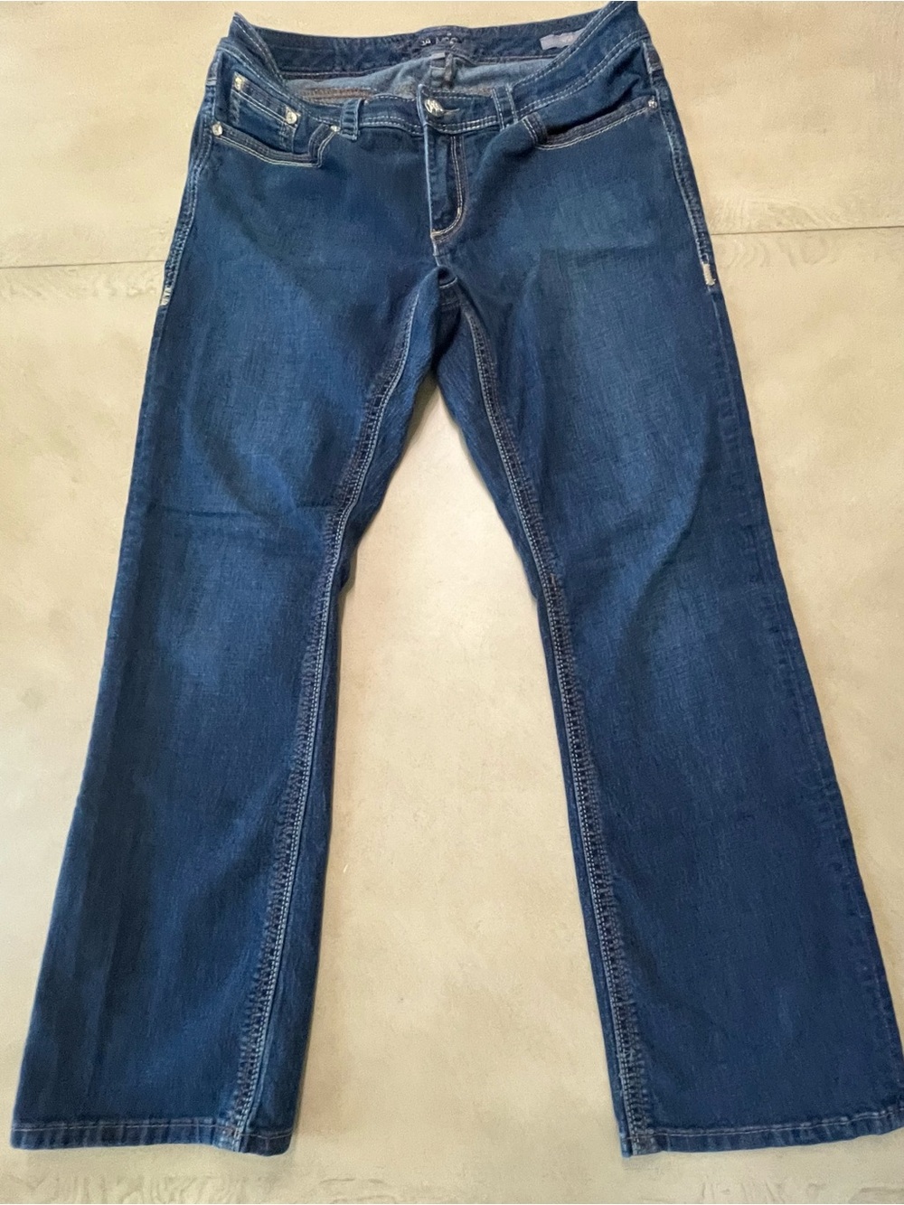 Melissa McCarthy Seven7 Women's Boot Cut Jeans in Medium Blue Size 14W